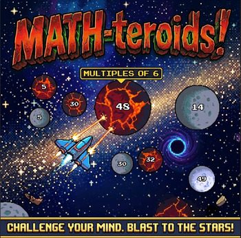 Mental Math Asteroids Game cover