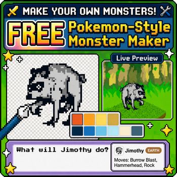 Pixel Art Monster Maker cover